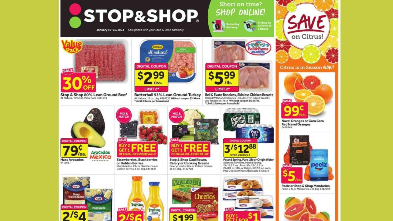 Stop and Shop Deals Weekly Ad Jan 14 Featured Image